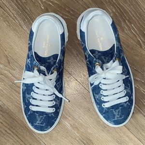 Louis Vuitton Time Out Sneakers Denim-blue